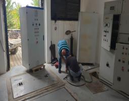 "مؤسسة مياه لبنان الجنوبي"  تباشر صيانة محطة الصرف الصحي جنوب صيدا