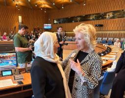 الحريري شاركت باجتماع سفراء "اليونسكو"  في باريس :  لإعادة الإعتبار لمعاني وقيم الإرادة الطيبة