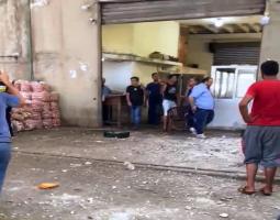 سقوط قذيفة على حسبة صيدا والاضرار مادية