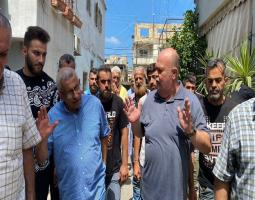 بعد جولته في التعمير ..سعد يتفقد سوق صيدا التجاري للاطمئنان على اوضاع التجار