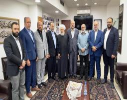 الشيخ حمود يلتقي ابو مرزوق على رأس وفد  موسع من "حماس".