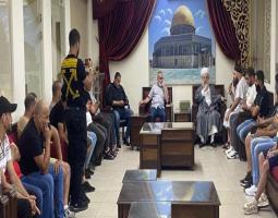 الشيخ حمود يلتقي وفدا من اهالي حي حطين في عين الحلوة يشكون وجود المسلحين