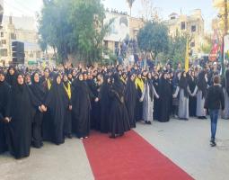 تشييع الشهيد عباس رعد..  نجل النائب محمد رعد في بلدته جباع بموكب حاشد