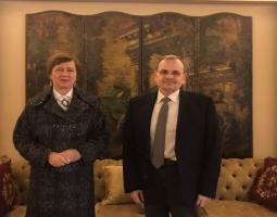 البزري يلتقي المنسقة الخاصة للأمم المتحدة في لبنان يوانا فرونِتسكا