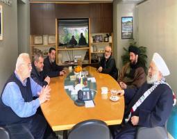 الشيخ ماهر حمود يتفقد اضرار الغارات الاسرائيلية في بلدة الغازية