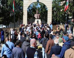 سعد في مسيرة الوفاء للشهيد معروف سعد : لم يبقَ للعروبةِ من وطنٍ إلّا فلسطين