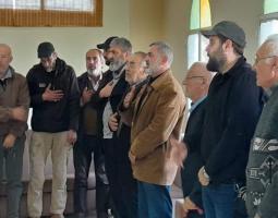 سعد  على رأس وفد من "التنظيم" قدم واجب العزاء في الجنوب بشهداء الهبارية