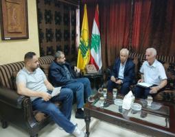 "حزب الله" في صيدا يستعرض اوضاع  النازحين من كفرشوبا مع رئيس بلديتها