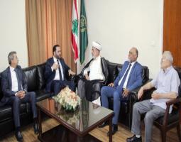 المفتي سوسان يلتقي علي حجازي على رأس وفد من "حزب البعث العربي الإشتراكي"