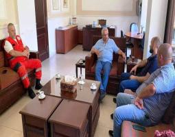 سعد يبدي كل التفهم و الاستعداد للمساعدة بتأمين مبنى جديد لفرع الدفاع المدني في صيدا