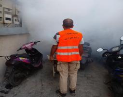 تنظيف الملاجىء في صيدا استعدادا لإحتمالات توسع العدوان الإسرائيلي