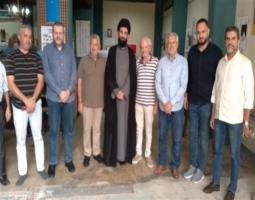 المستشار الثقافي الإيراني ووفد "حزب الله" زارا معرض "منتدى السبعين" في صيدا