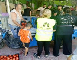 "جمعية محمد زيدان" تقدم وجبات فطور وفرش اسفنج ,اضافة الى تقديمها المازوت لمراكز ايواء في صيدا.