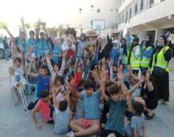 تقديمات "مؤسسة الحريري" الصحية للنازحين الى صيدا..ونشاطات كشفية ترفيهية للاطفال