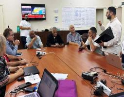 اسامة سعد جال على مراكز إستقبال النازحين في صيدا للاطمئنان على احوالهم