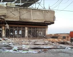 بالصور : فرع "القرض الحسن" في العاقبية - قضاء صيدا بعد استهدافه