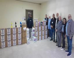 "روتاري صيدا" قدم مواد تنظيف وتعقيم لبلدية صيدا دعماً لجهود إغاثة النازحين