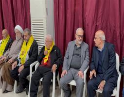 "حزب الله" وعائلة الشهيد هادي زيد ضاهر تقبلوا التبريكات بشهادته في صيدا