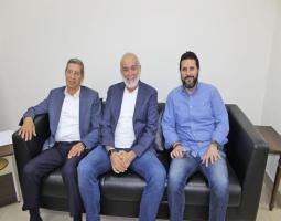 الدكتور حمود يلتقي مرعي أبو مرعي ونائب رئيس بلدية صيدا المنتخب الدكتور عكره