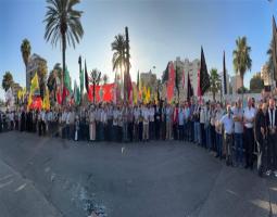 صيدا تتضامن مع الجمهورية الاسلامية بوقفة حاشدة في ساحة شهدائها