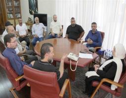 الحريري تلتقي وفد بلدية ومختارَي مزرعة طبايا ولجان الأحياء في مخيم عين الحلوة