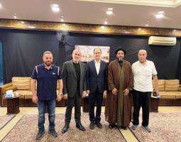 وفد من حارة صيدا يلتقي نائب رئيس المجلس الاسلامي الاعلى وممثل السيد السيستاني