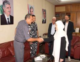 الحريري تلتقي العميد أحمد أبو ضاهر والعقيد وسام باز