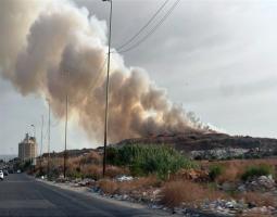 البزري يتابع أعمال مكافحة الحرائق جنوب صيدا قرب معمل النفايات ويشكر قيادة الجيش لتلبية النداء