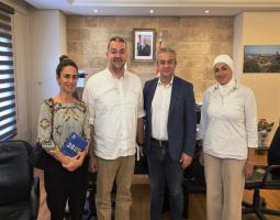 حجازي يستعرض مع "جمعية نبع" ووفد  UNHCR مشاريع محلية