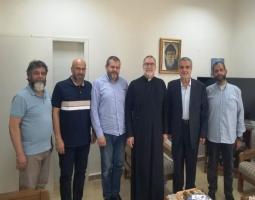 وفد من "حزب الله" يلتقي رئيس الرهبانية الكاثولكية في دير المخلص- جون