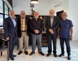 "تسهيل العمل للاجئين وتعزيز العلاقات الاخوية" عرضها وفد فلسطيني مع رئيسي بلديتي صيدا وحارة صيدا