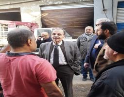 البزري يتفقد أضرار العدوان الاسرائيلي على المنطقة الصناعية جنوب صيدا