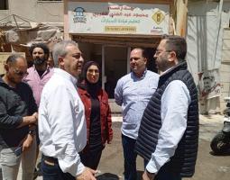 حجازي وأبو زيد يتفقدان موقع العدوان الإسرائيلي في القياعة