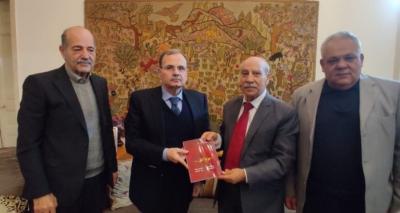 البزري يلتقي وفد الجبهة الديمقراطية لتحرير فلسطين