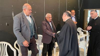 سعد يلتقي وفودا وفعاليات بمناسبة الذكرى 48 لاستشهاد المناضل معروف سعد  .