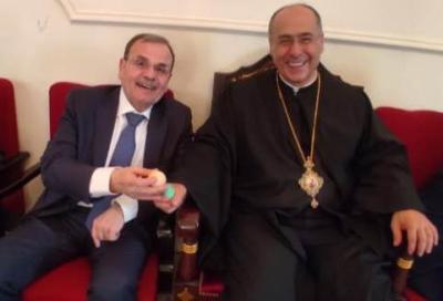 البزري يهنئ المطرانين العمار وحداد بعيد الفصح المجيد