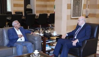 سعد يلتقى الرئيس ميقاتي .. واحداث مخيم عين الحلوة والتعويض عن المتضررين محور اللقاء