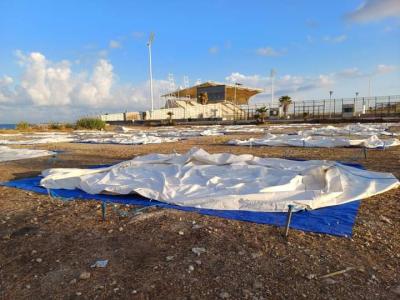 ضجة سياسية كبيرة تؤدي لإزالة خيم ايواء النازحين المستحدثة في صيدا