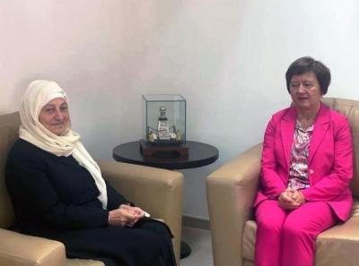 الحريري تلتقي  منسقة الامم المتحدة .. وتبحث انطلاقة العام الدراسي في صيدا ومنطقتها .