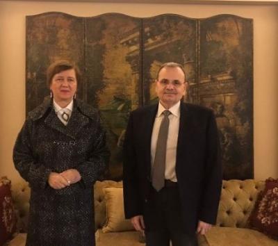 البزري يلتقي المنسقة الخاصة للأمم المتحدة في لبنان يوانا فرونِتسكا