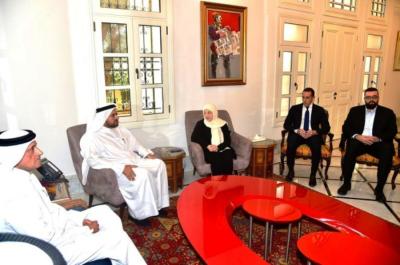 وفد قطري رفيع يعزي بهية الحريري والعائلة بإسم أمير دولة قطر ورئيس الوزراء