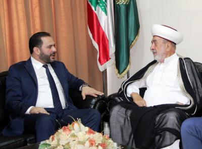 المفتي سوسان يلتقي علي حجازي على رأس وفد من 