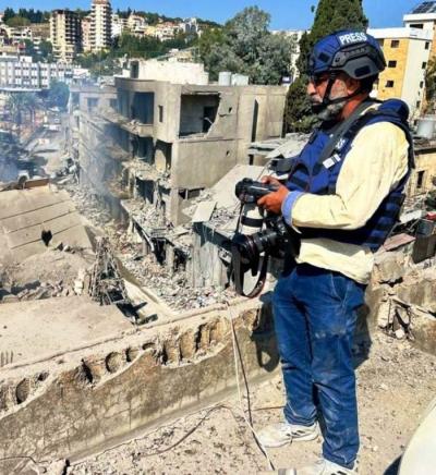 القصيفي يستنكر تعرض الزميلين الزعتري والباي لاطلاق النار من قبل العدو الاسرائيلي في الخيام