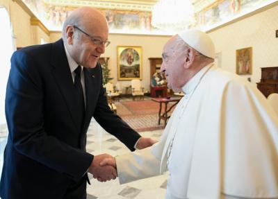 ميقاتي يلتقي البابا.. والفاتيكان يستعجل الرئيس.. المهمّة الصعبة: التوافق على المرشّح والنصاب