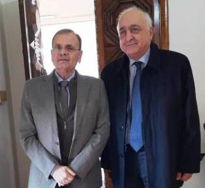 بعد لقائه سعد في صيدا .. السفير جورج خوري يلتقي البزري للتداول في الإستحقاق الرئاسي