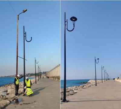 بلدية صيدا تبدأ بتركيب أعمدة إنارة بالطاقة الشمسية في 
