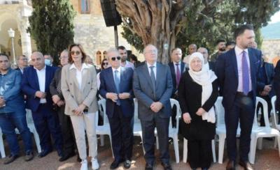 بهية الحريري ترأست وفدا كبيرا من تيار المستقبل عزى بالشهيد كمال جنبلاط في المختارة