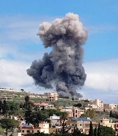 اكثر من 20 غارة جوية اسرائيلية على جنوب لبنان حتى الساعة وشهداء وجرحى ودمار كبير