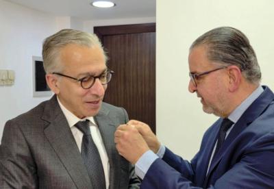 البساط خلال لقائه وفد 