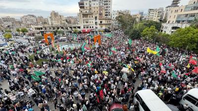 مسيرة حاشدة في صيدا دعمًا لغزة